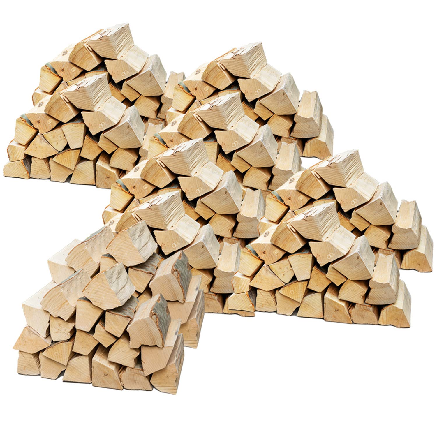 Flameup Brennholz Buche, Kaminholz mit Rinde, Buchenholz, Feuerholz für Ofen, Kamin, Kaminofen, Feuerschale, Grill, Holzscheite 25 cm, getrocknet, Menge:240 kg