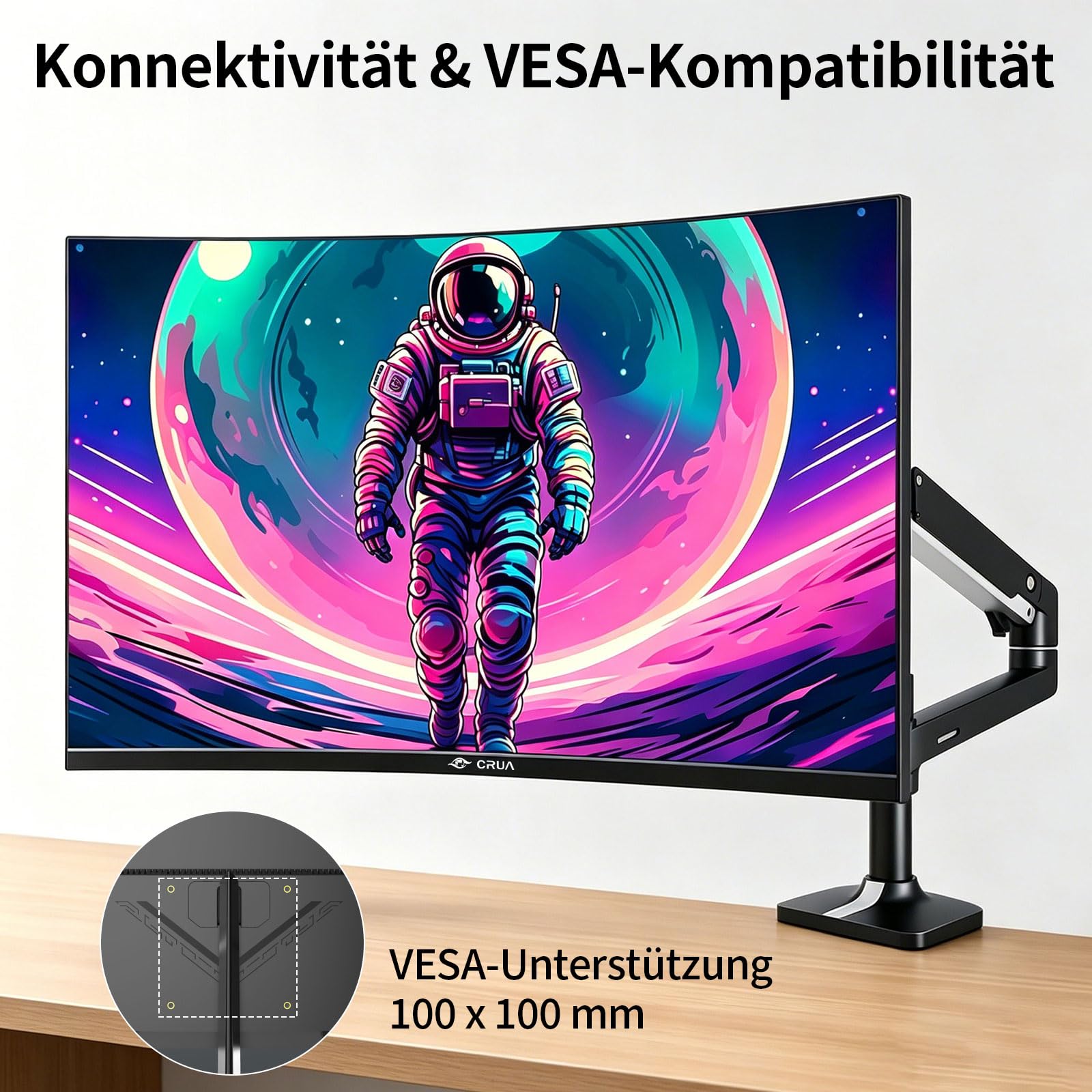 27 inch QHD (2560x1440) 2K 75Hz computer 27 inch 1440p with HDMI,DP and wall mounting| 1440P Eye Care PC Office Monitor for Work and Gaming
