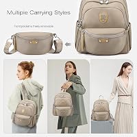 SPAHER Nylon Hátizsák Női Iskolatáska Vízálló Utazási Backpack Sparkling Wine S 2