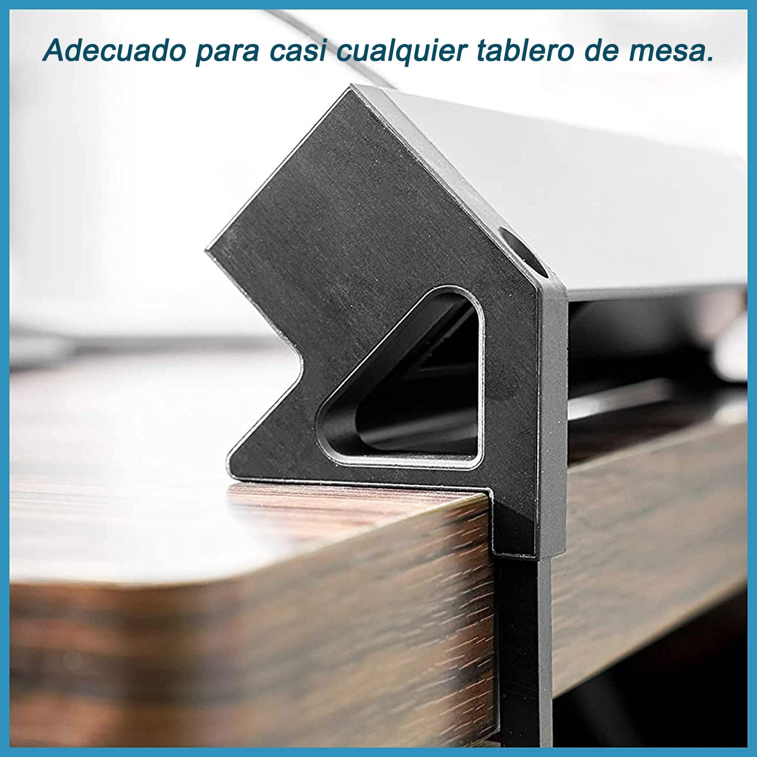 Enchufe de Mesa de 3 Compartimentos, con conexión de Carga USB de Tipo A y una de Tipo C, 2 RJ45, HDMI, Enchufe múltiple con Abrazadera y Cable de conexión de 1,5 m, para Oficina, Cocina