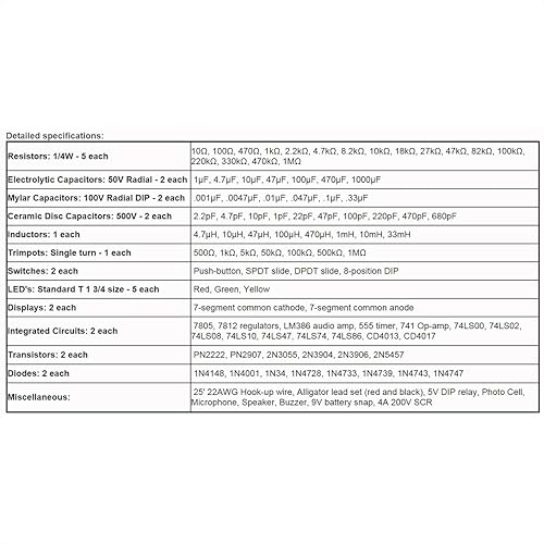 Miniatura 2 de Kit de 1000 componentes electrónicos básicos de Elenco