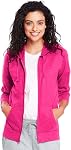 Hanes Women's Jersey Full Zip Hoodie