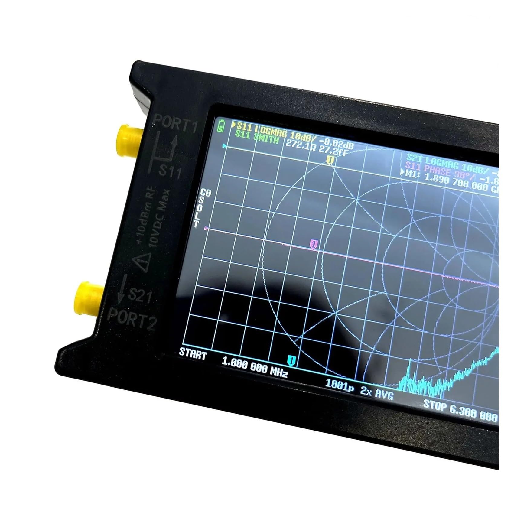 Analizator sieci Analizator sieci wektorowych 50 kHz–6,3 GHz, 4-calowy ekran dotykowy, tester anten HF UHF, pomiar RF, seria NanoVNA do diagnostyki kabli sieciowych