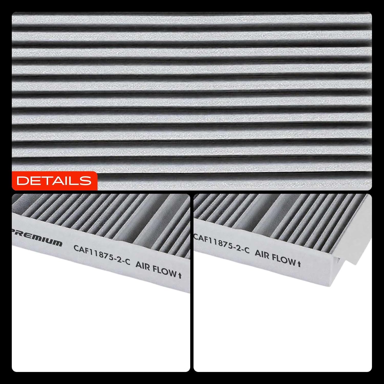 A-Premium Cabin Air Filter w/Activated Carbon Compatible with Mercedes-Benz S450 2018-2020, S550, S550e, S560, S63 AMG, S65 AMG, S560e, S600, Maybach S550, Maybach S560, Maybach S650, Maybach S600