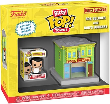 Funko Pop! Bitty Town Bobs Burgers - Bob Belcher and Bobs Burgers - Cartoon Collectable - Gift Idea - Toys for Kids & Adults