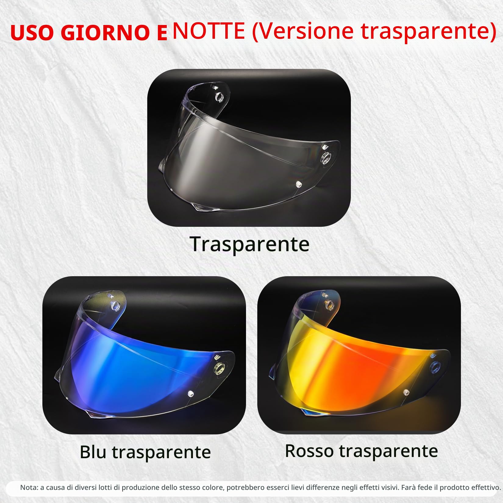 PSLER Visiera per Casco per HJC HJ-33 I90 Visiera Colorata per HJC Hj-33 i90 Protezione UV per Moto Accessori di Ricambio per Visiera Protettiva(Trasparente)