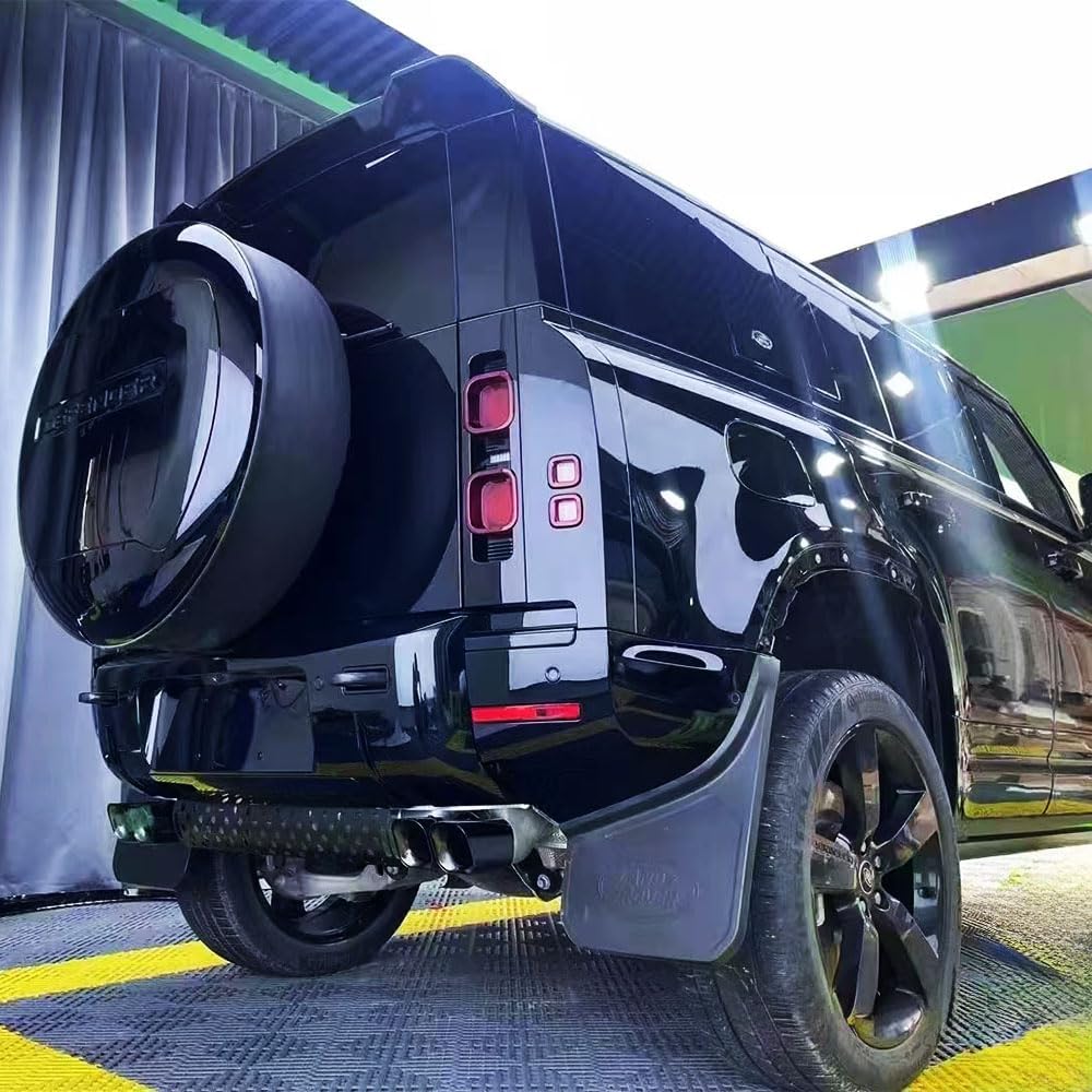 diesel variant Exhaust Pipe Trim Kit for 2020-2026 LR Defender 110/130/90 Dual Exhaust Pipe mask Exhaust Modification Decorative Exterior Accessories with Tail Pipe Decoration Guard Board