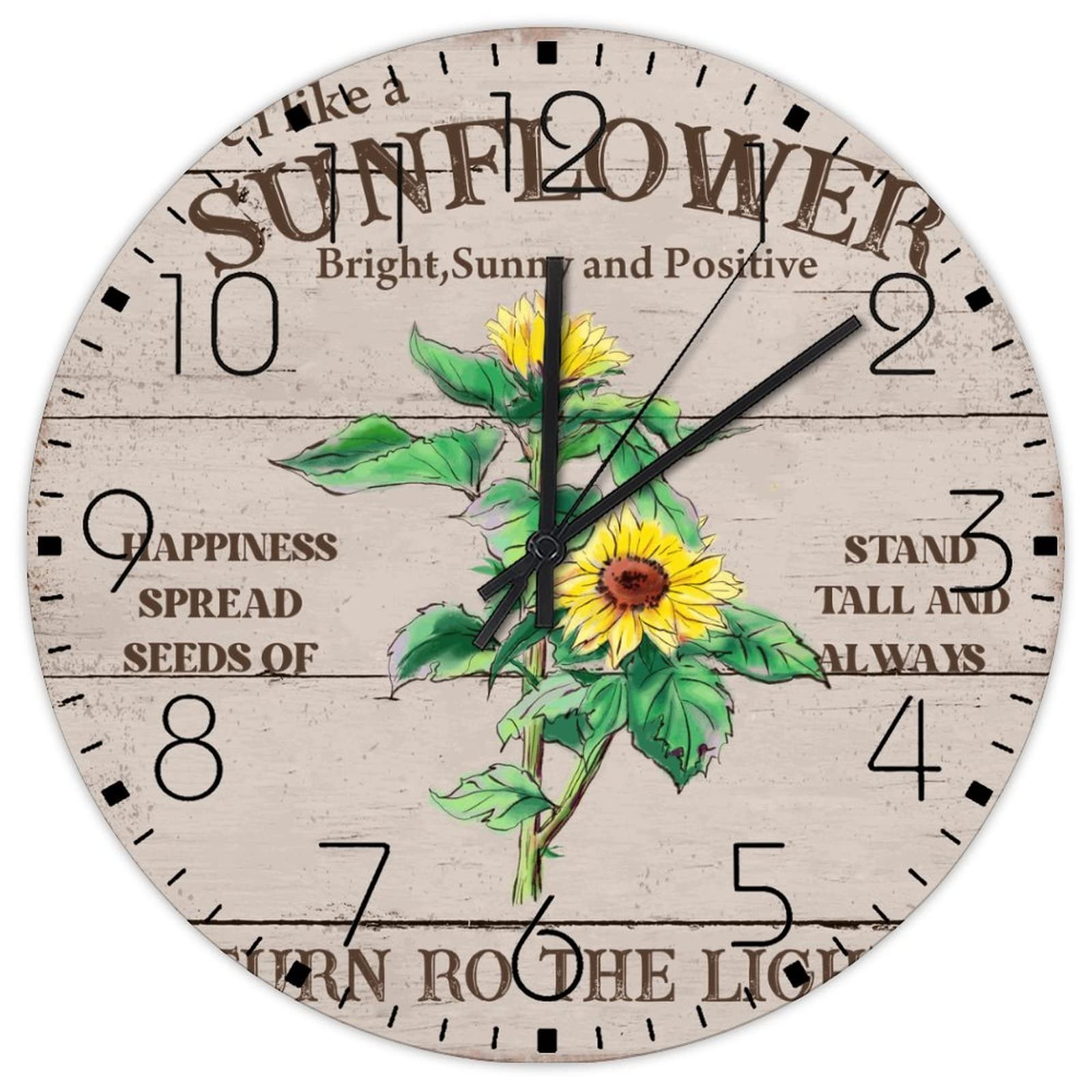 Horloges en bois rustiques décoration murale cuisine et magasin auto 38,1 cm
