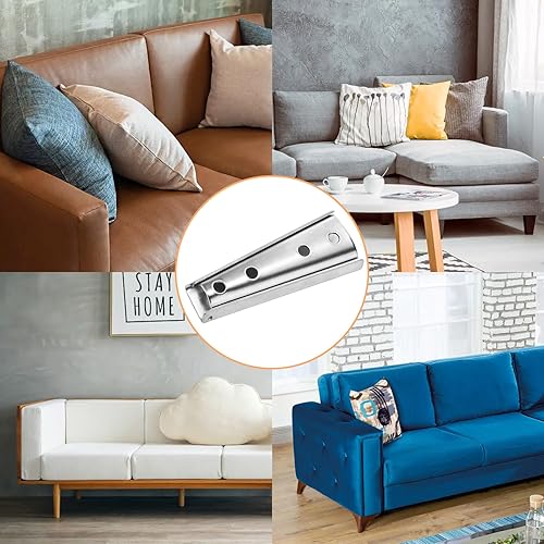 Miniatura 7 de Coloch 8 juegos de hebillas de sofá, cierres de metal para sofá, resistentes e interseccionales, soporte de conector de muebles, pernos diagonales,