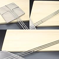 Vista 5 de 2 unidades - Freidora de araña de cocina, cuchara, espumadera para freír, colador para cocinar cuchara de colar profundo, cucharón de aceite, mango