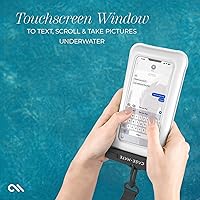 Vista 5 de Case-Mate IP68 Waterproof Phone Pouch - Floating Waterproof Phone Case with Crossbody Lanyard - Beach Cruise Ship Travel Essentials - Compatible