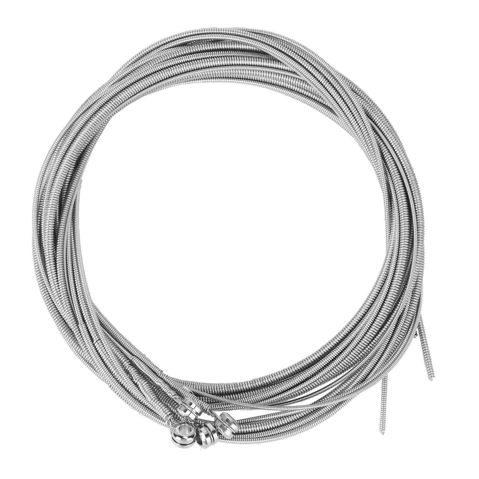 ibasenice 15pezzi Corde Per Basso Elettrico Acciaio Inossidabile Per Sostituzione Compatibili Con Chitarre Corde Colore Argento Strumenti Di Qualità Per Principianti