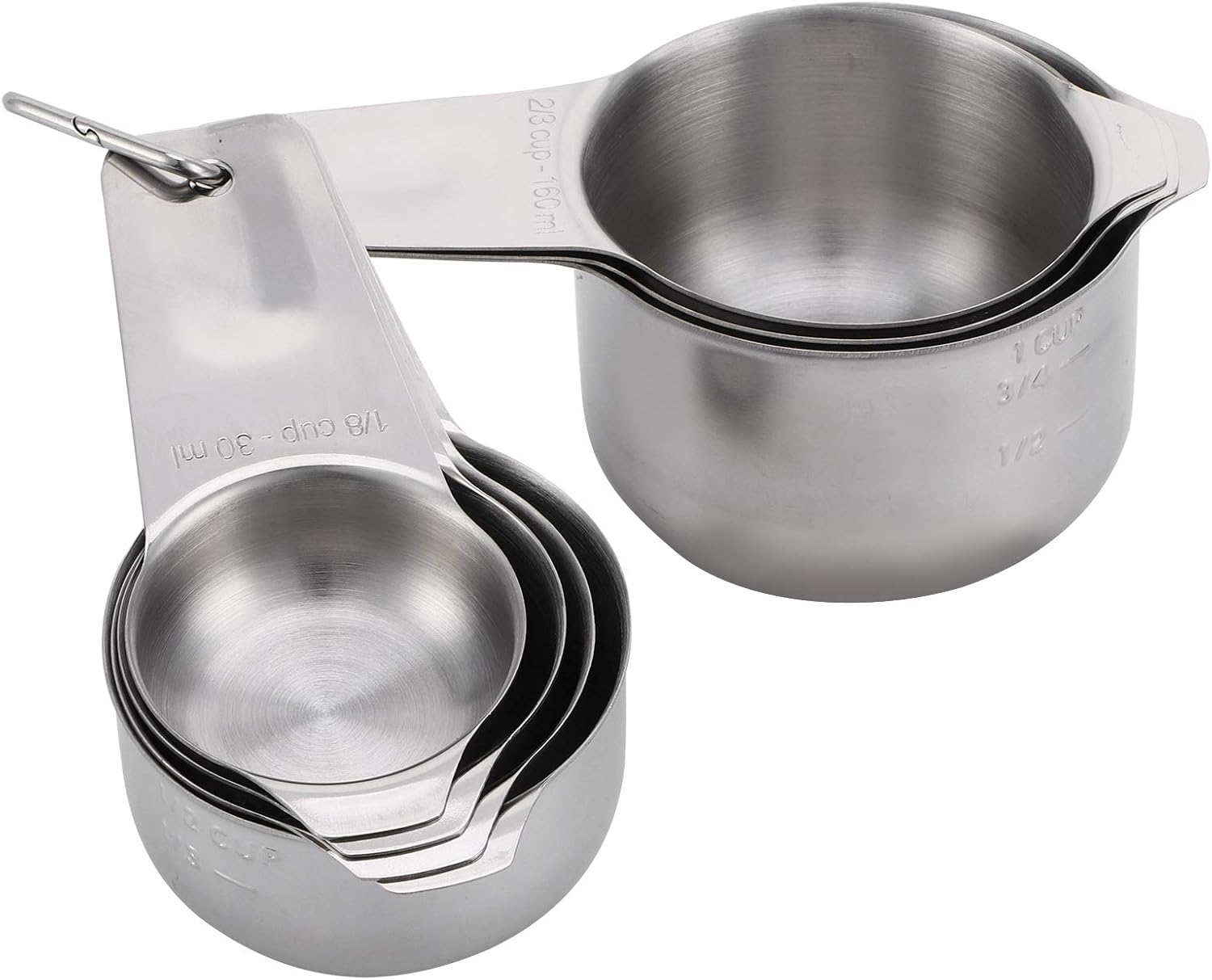 13Pcs Stainless Steel Measuring Cups Spoons Set, Baking Measurement Tools with Scales, Mirror Polished for Accurate Cooking Baking, Includes 7 Measuring Cups