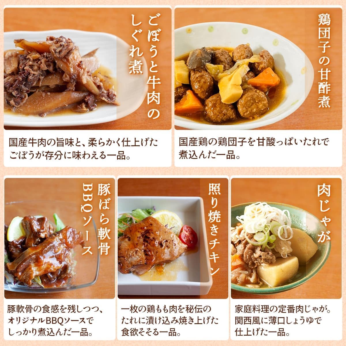 詰め合わせ 肉 惣菜 おかず うちのや 10種10食 セット レトルト 常温保存 ハンバーグ レンジ対応 国産乾燥野菜 【共】