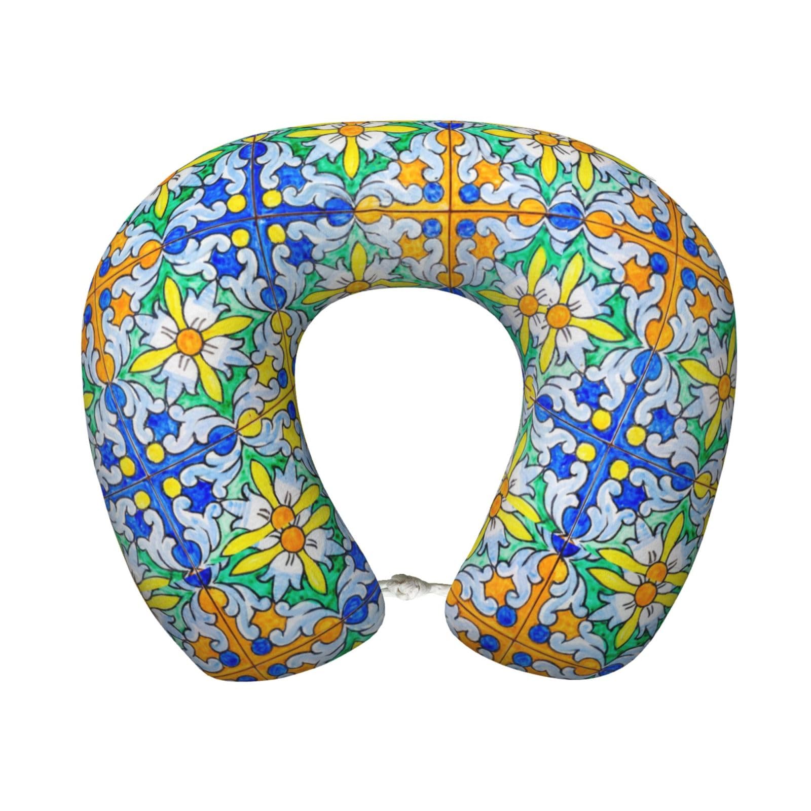Travel Pillow Cozy Soft Microfiber Memory Foam Neck Pillow Head Support Soft Pillow for Sleeping Rest Airplane Car Home Use