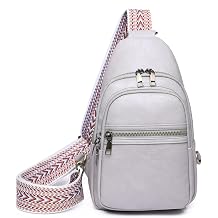 Sling Bag for Women PU Leather Sling Bag Small Crossbody Sling Backpack Multipurpose Chest Bag for Women Cycling