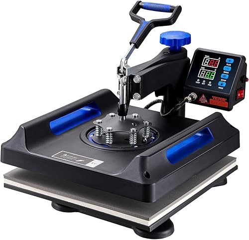 Miniatura 8 de VEVOR Máquina de prensa de calor 8 en 1, máquina de prensa de camisetas de 15 x 15 pulgadas con prensa de vasos, sublimación digital multifunción de
