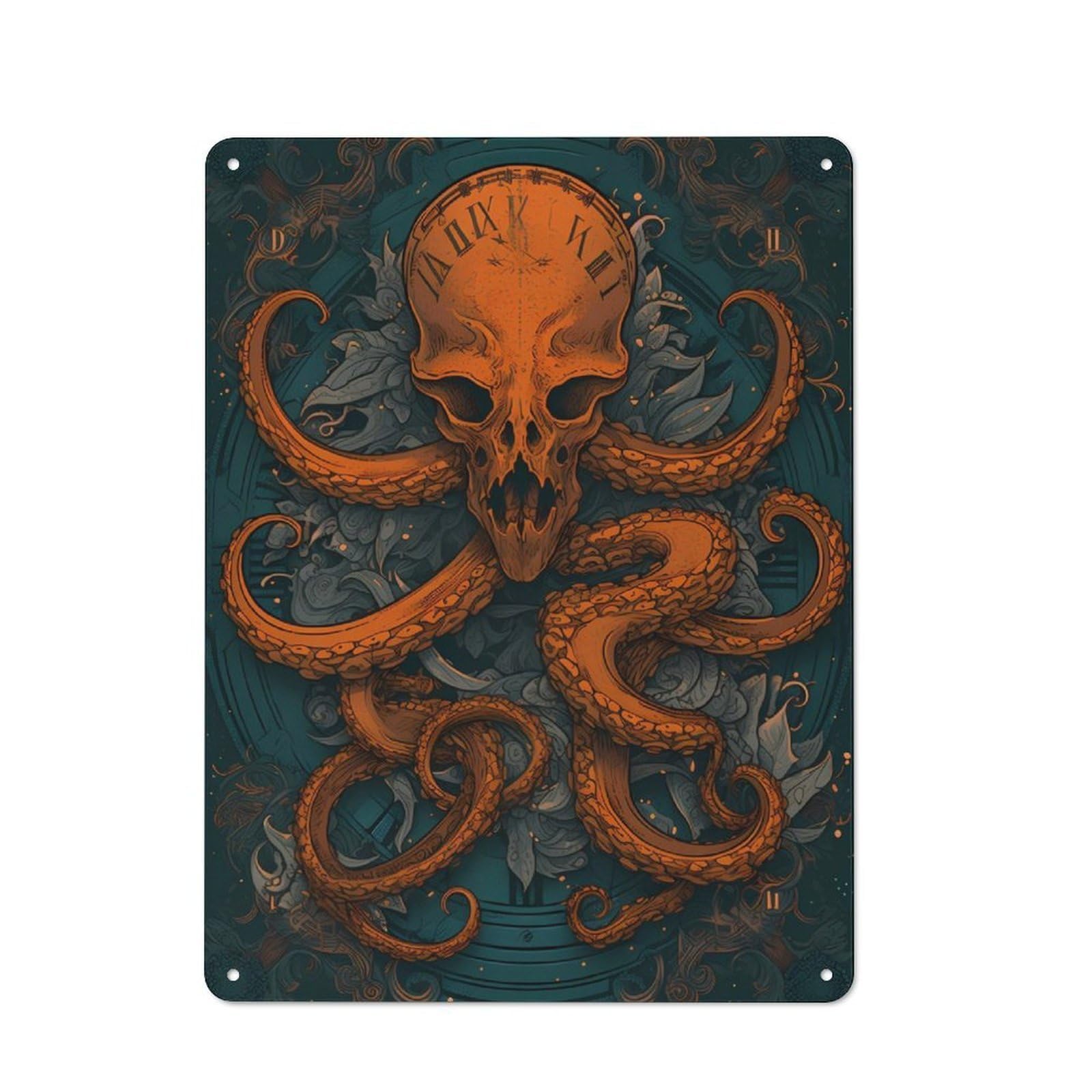 Junmoney Hydra Enchanted Palace 40X30cm Vintage Metal Plaque With For Garage Or Workshop, A Christmas Gift For People Styling Garage And Workshop