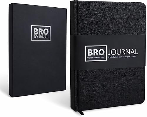 Bro Journal: Diario guiado de gratitud, atención plena y superación personal de 12 semanas para hombres | Indicaciones diarias únicas, actividades y