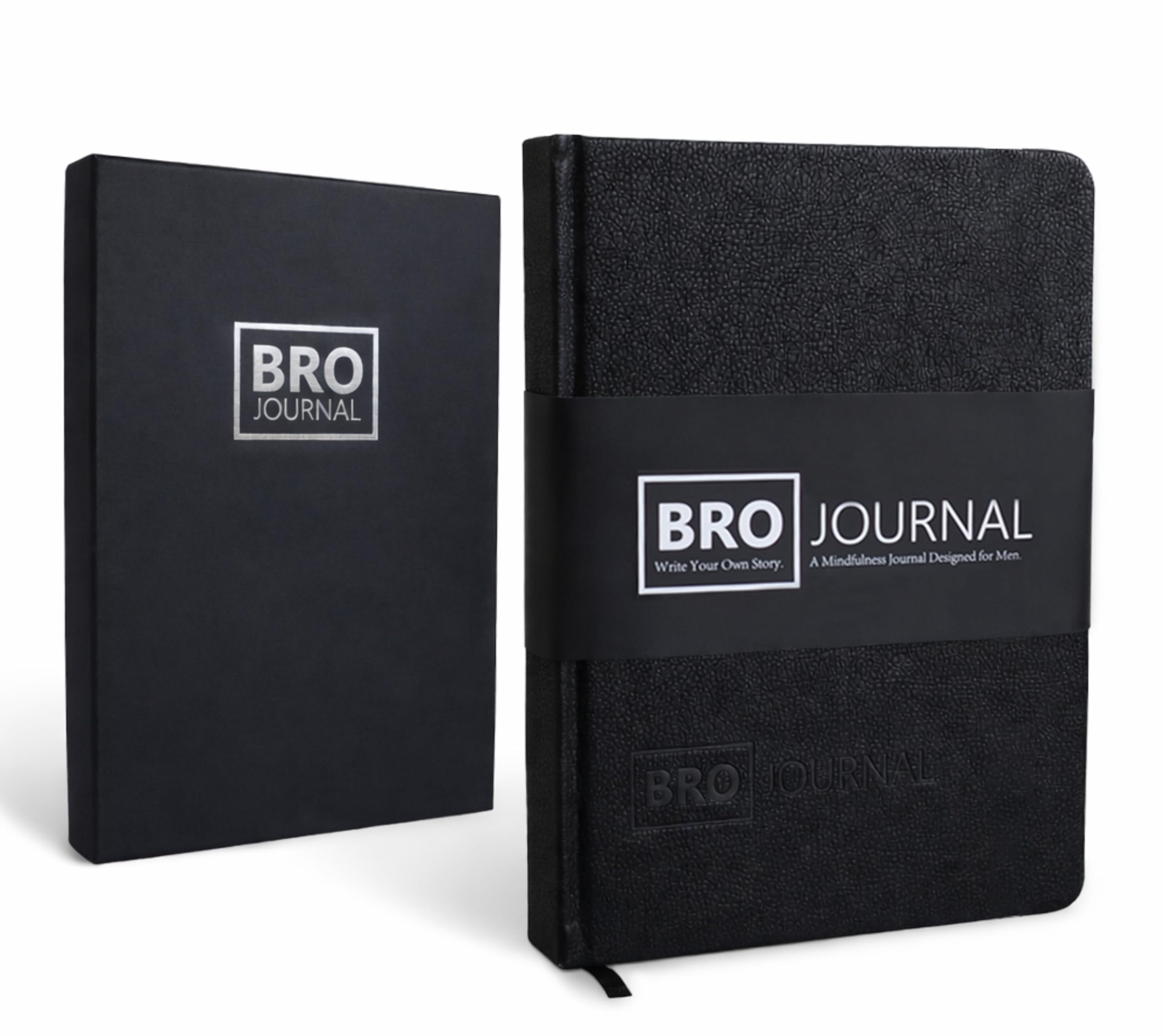 Bro Journal: 12-Week Guided Gratitude, Mindfulness, & Self-Improvement Journal for Men | Unique Daily Prompts, Activities, & Tips for Self-Care & Habit Building | A5 Size | Premium Gift Box Included
