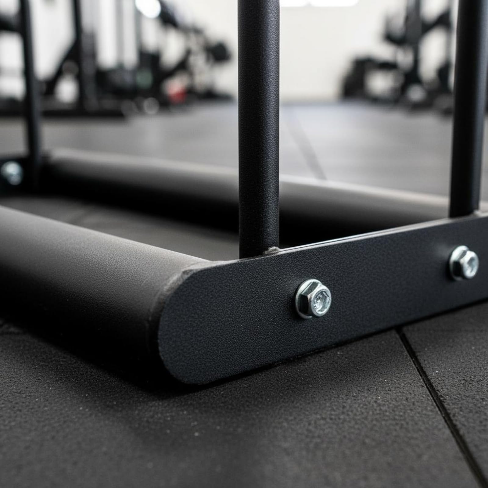 Soporte para Discos de Barra Estante de Placas Organizador de Pesas Rack de Almacenamiento Construcción Sólida con Varias Posiciones para Mayor Orden, Negro, Unidad Individual