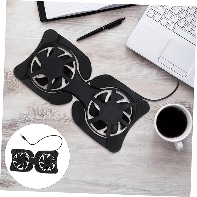 Base Refrigerante Portátil para Laptop con Ventiladores USB Dobles miniatura 7