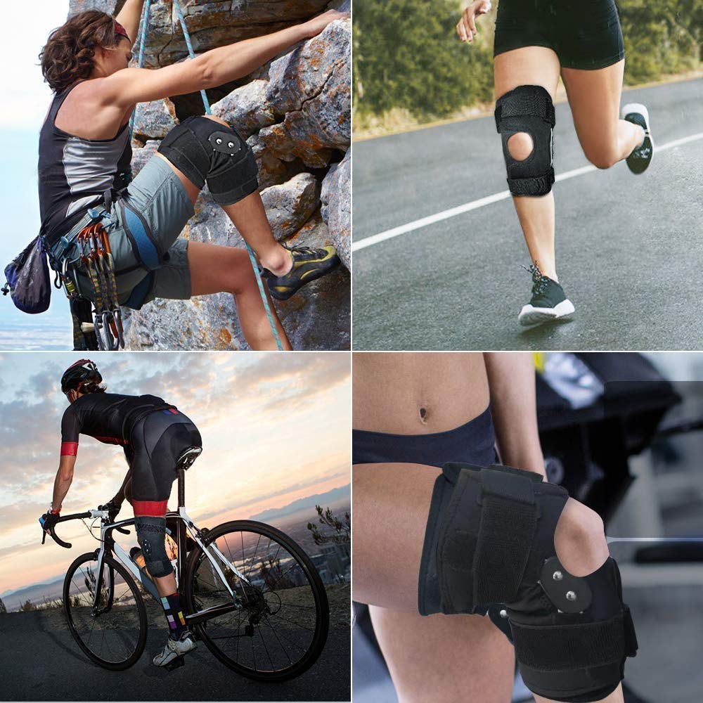 Soporte de Rodillera de rótula Abierta, estabilizadores Laterales de compresión, para ACL hinchado, Lesiones de menisco, Artritis, tendinitis