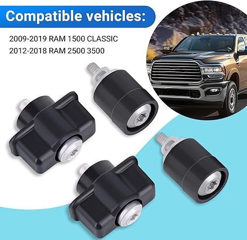 Miniatura 3 de CULMKARI Kit de manija y ojales para Dodge RAM 2009-2019 1500 2500 3500 68054996AA 68054997AB