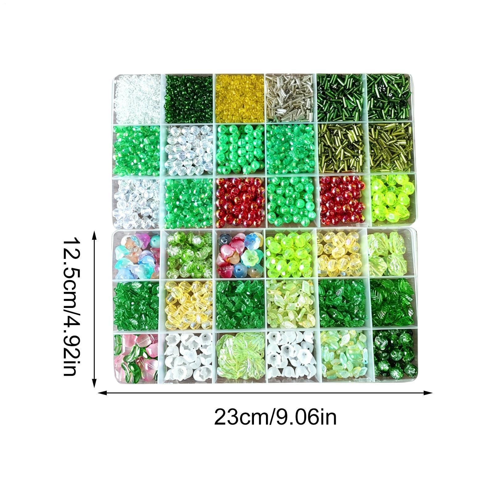 Kit De Cuentas Plantas Kits Manualidades Con Abalorios Para Macetas | Set Planta Con Cuentas Vidrio Verde Para Adultos Aficionados Entusiastas Manualidades Bisutería Hogar Oficina