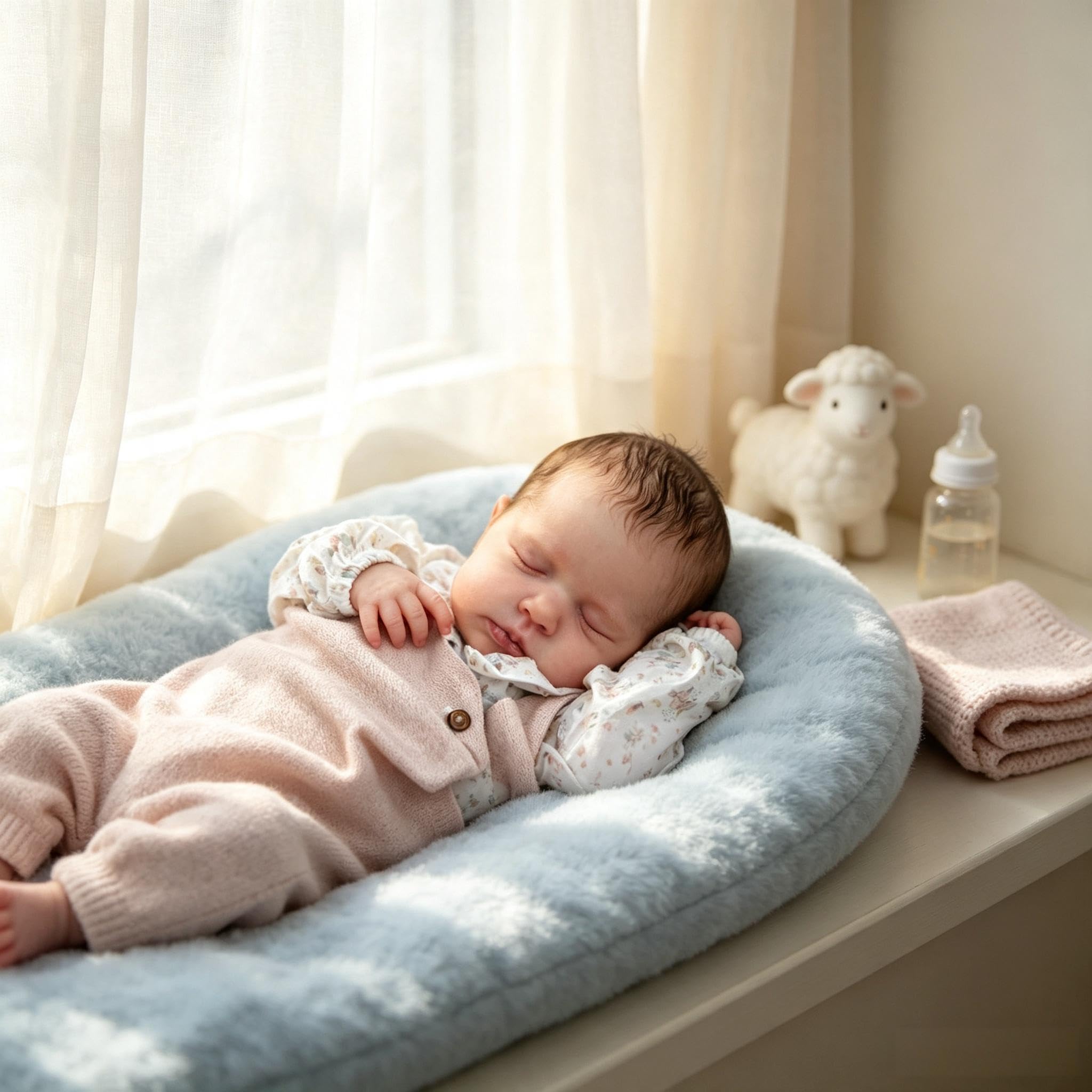 RXDOLL Reborn Puppe Lebensecht 50CM Reborn Baby Mädchen Vollsilikon, Lebensecht Babypuppen Wie Echt, Realistisch Newborn Babys Puppe Wasserdicht, Silikon Baby Mädchen