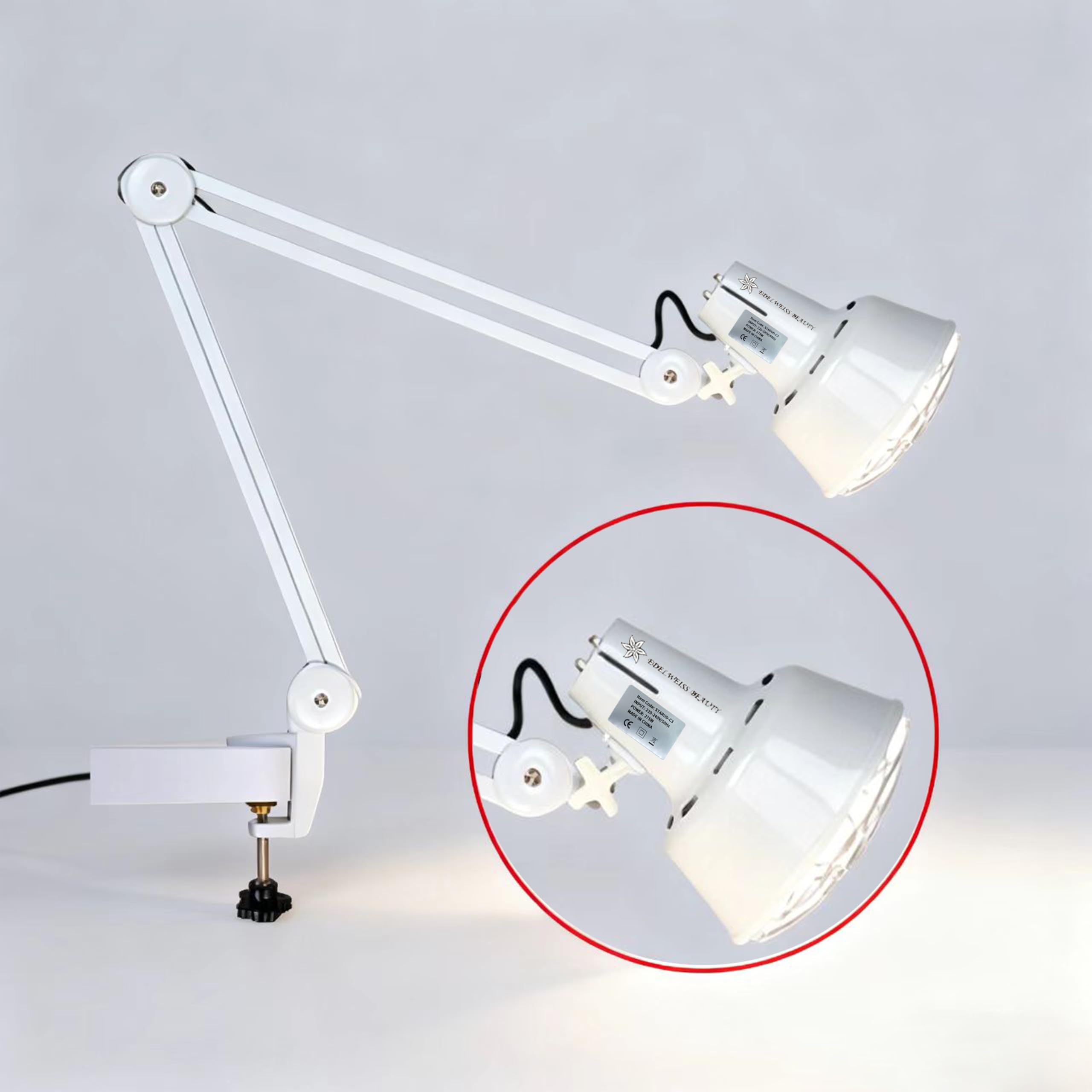 Lampa podczerwieni 275W Fizjoterapia, Termoterapia światłem czerwonym