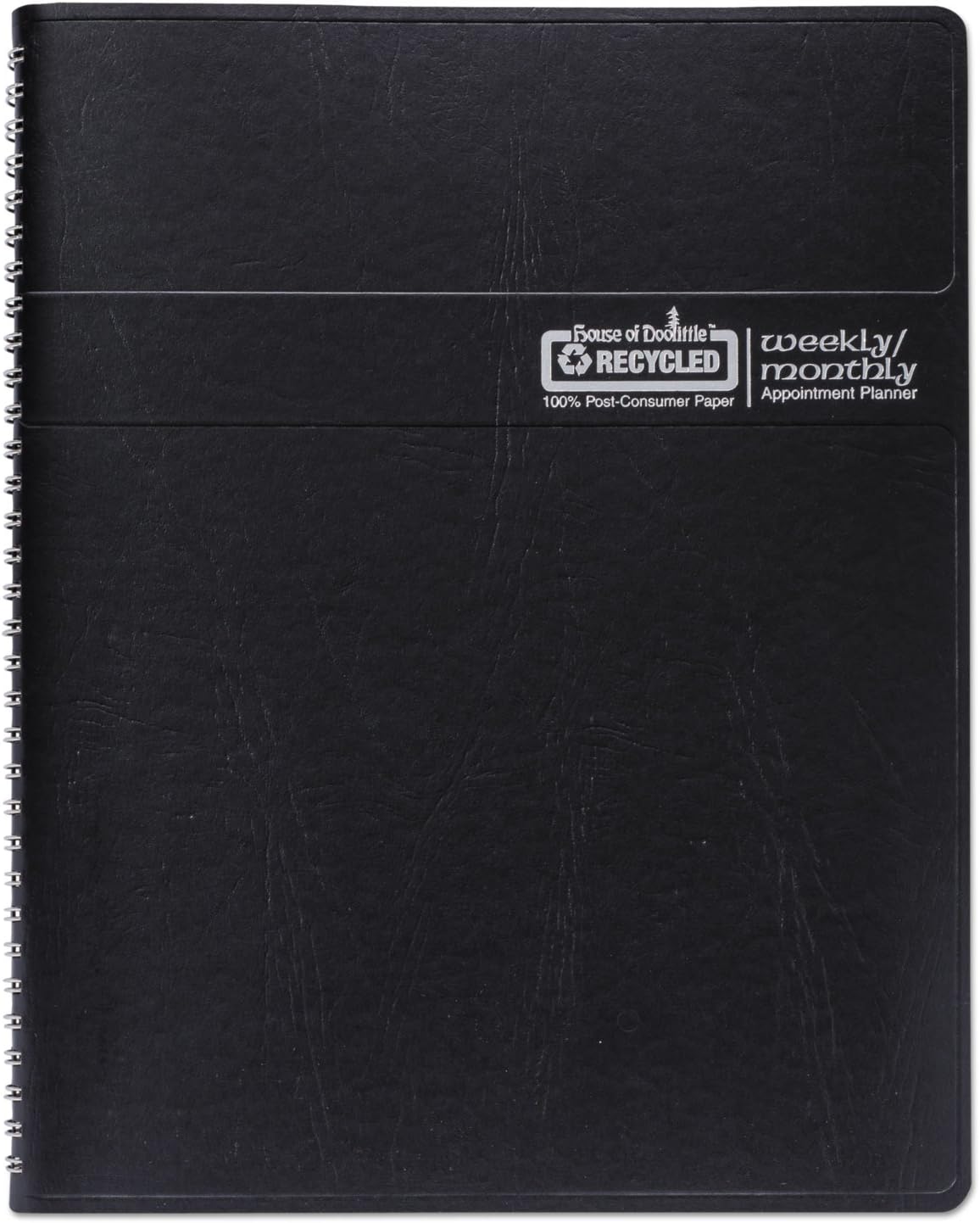 House of Doolittle 2018 Weekly and Monthly Planner Calendar, Black Cover, Tabbed, 8.5 x 11 Inches, January - December (HOD28302-18)