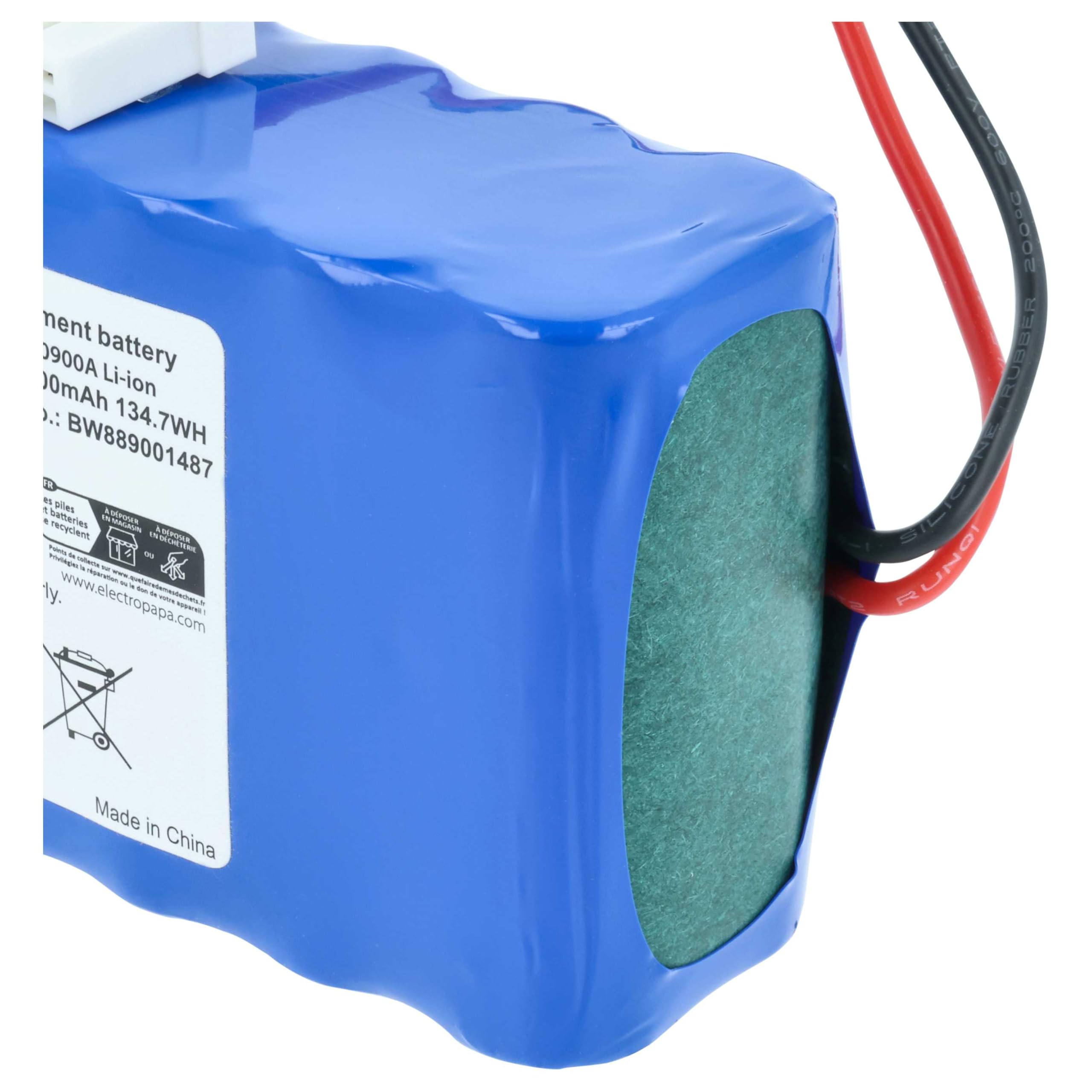 vhbw batteria sostituisce Ambrogio 075Z60900A, 050Z38600A, 050Z36600A per rasaerba 5200mAh, 25,9V, Li-Ion