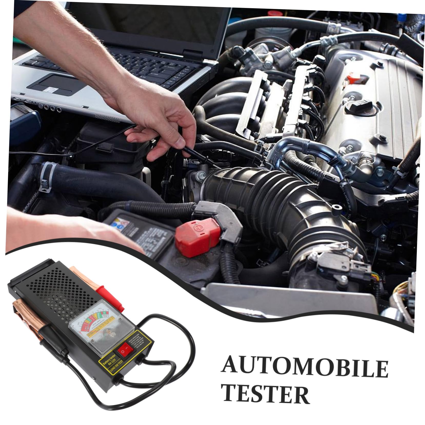 Tester Batteria Auto in Plastica per Batteria Agm e Avviamento