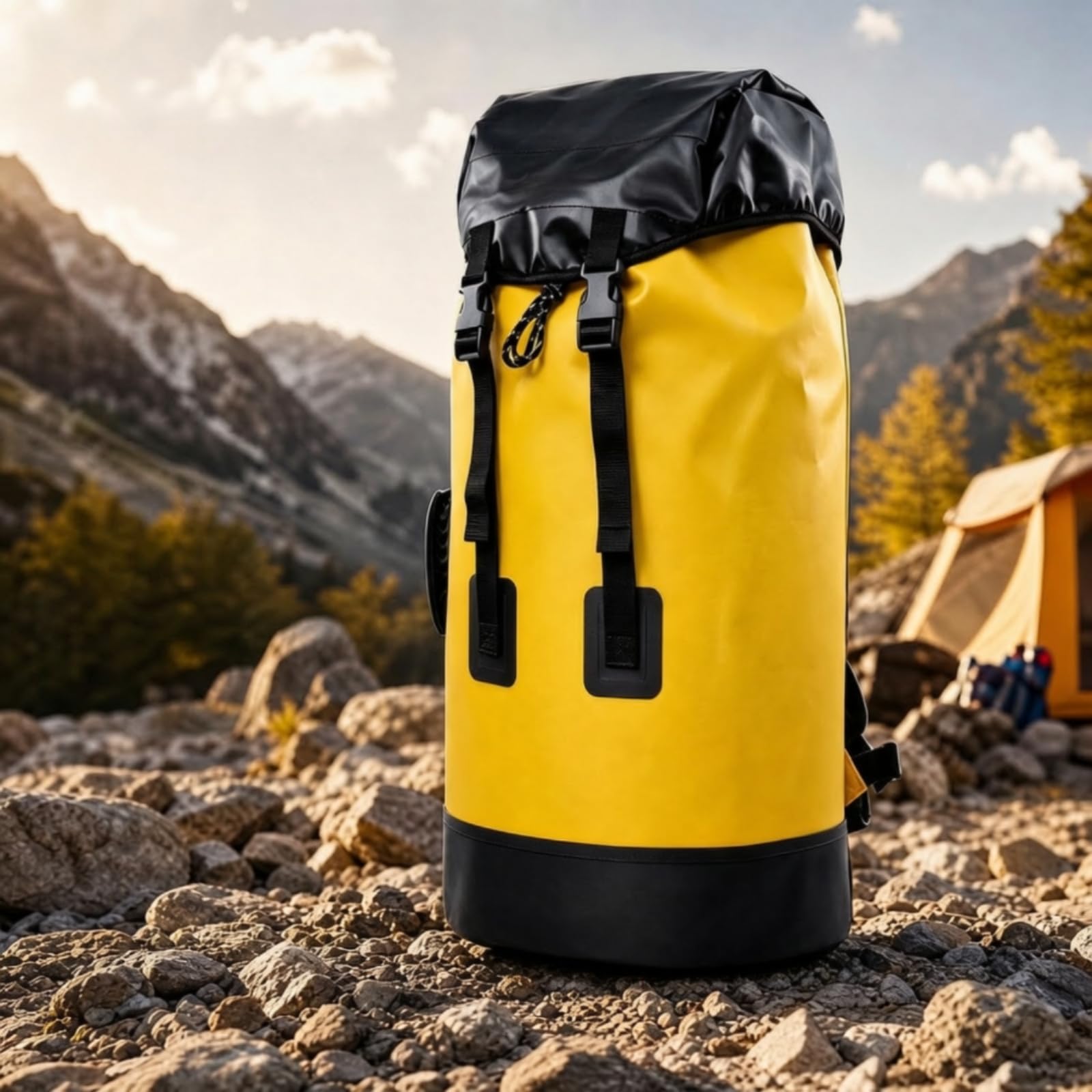 Zaino per Corda Spazioso Zaino da Alpinismo con Tasche Interne Borsa oggetti con Coulisse per Arrampicatori, Soccorritori