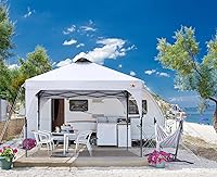 Vista 6 de ABCCANOPY - Toldo desplegable de 10 x 10 pulgadas, para exteriores, portátil, ideal para la playa; toldo con bolsa de transporte con ruedas, 4 sacos