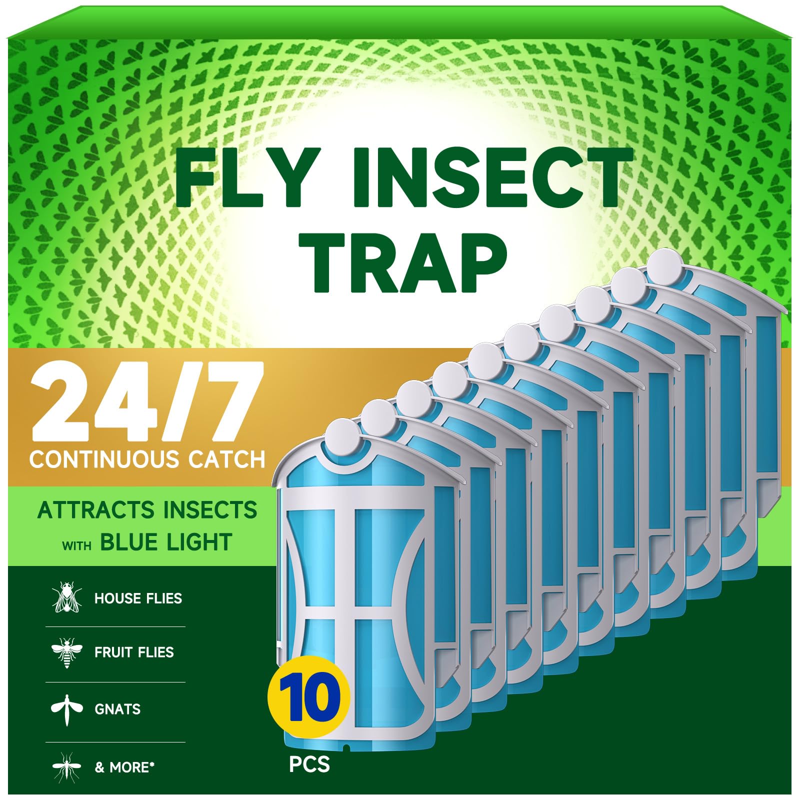 Repuestos de trampa para insectos voladores compatibles con M364 y Max paquete de 10 unidades