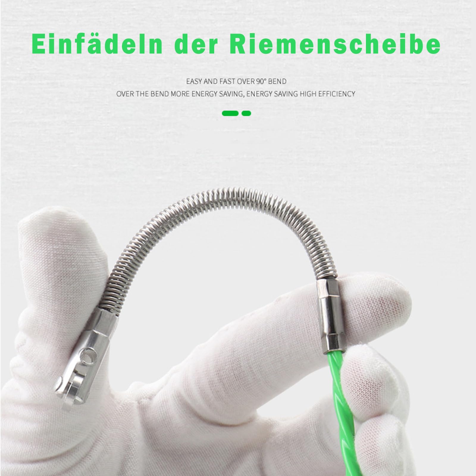 Sonda Passacavi Professionale - 4.5mm X 50m, Con 2 Molle Di Guida, Per Elettricisti - Foto 3