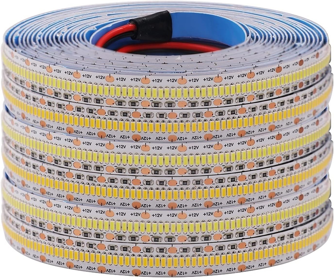HVTKL Super bright flexible LED strip 2800LED 3014 SMD LED light 5M 12V DC 256 liter 256 liters/m-well white tape household decorative lighting (Color : White, Emitting Color : 5m 2800LEDs)