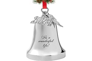 JUPPE 2024 Silver Engraved "It's A Wonderful Life" Christmas Bell
