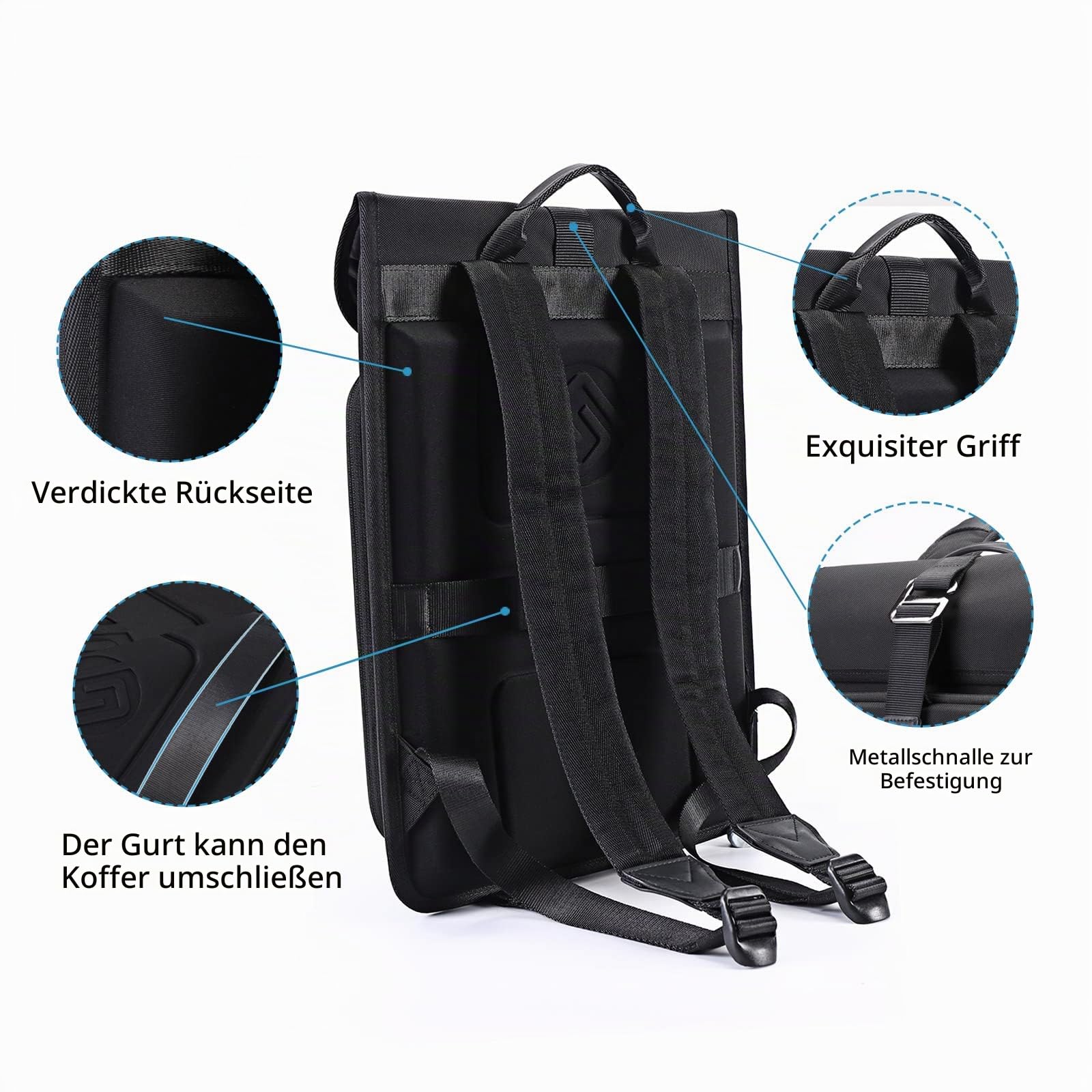 Smatree 15,6Zoll Laptop Rucksack Business, Reise Laptop Tasche Kompatibel mit 15,6-16zoll Samsung Galaxy Book3 360/Book3 pro/Book3 ultra/Book3 pro 360/Book2 Pro 360 Rucksack, Schwarz