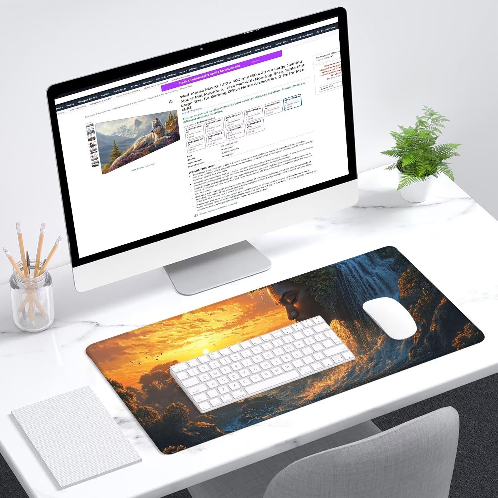 Abstrakcyjna podkładka pod mysz dla graczy XXL 1200 x 600 mm podkładka pod mysz z antypoślizgową gumową podstawą, wodoodporna antypoślizgowa podkładka pod mysz do komputera, gracza, dekoracja biurowa
