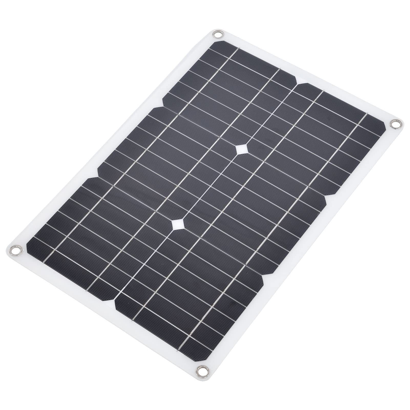 Domary Pannello Solare Monocristallino da 20 W con Doppia Uscita USB e Controller da 10 A per Serra per