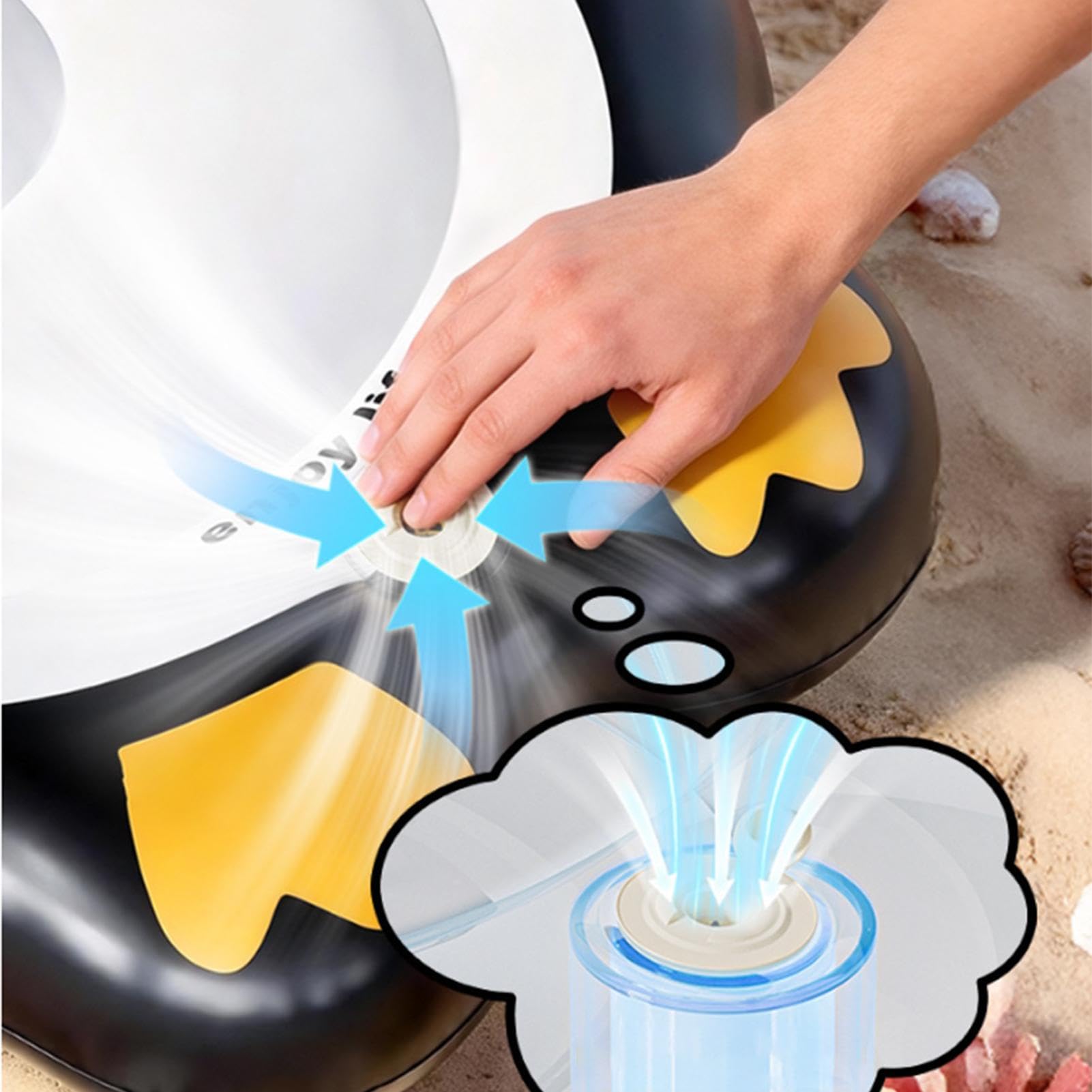 Planche de Surf Gonflable pour Enfant Mignon pingouin avec poignée pour | Jouet bodyboard gonflable Pour garçons filles piscine lac détente fête aquatique
