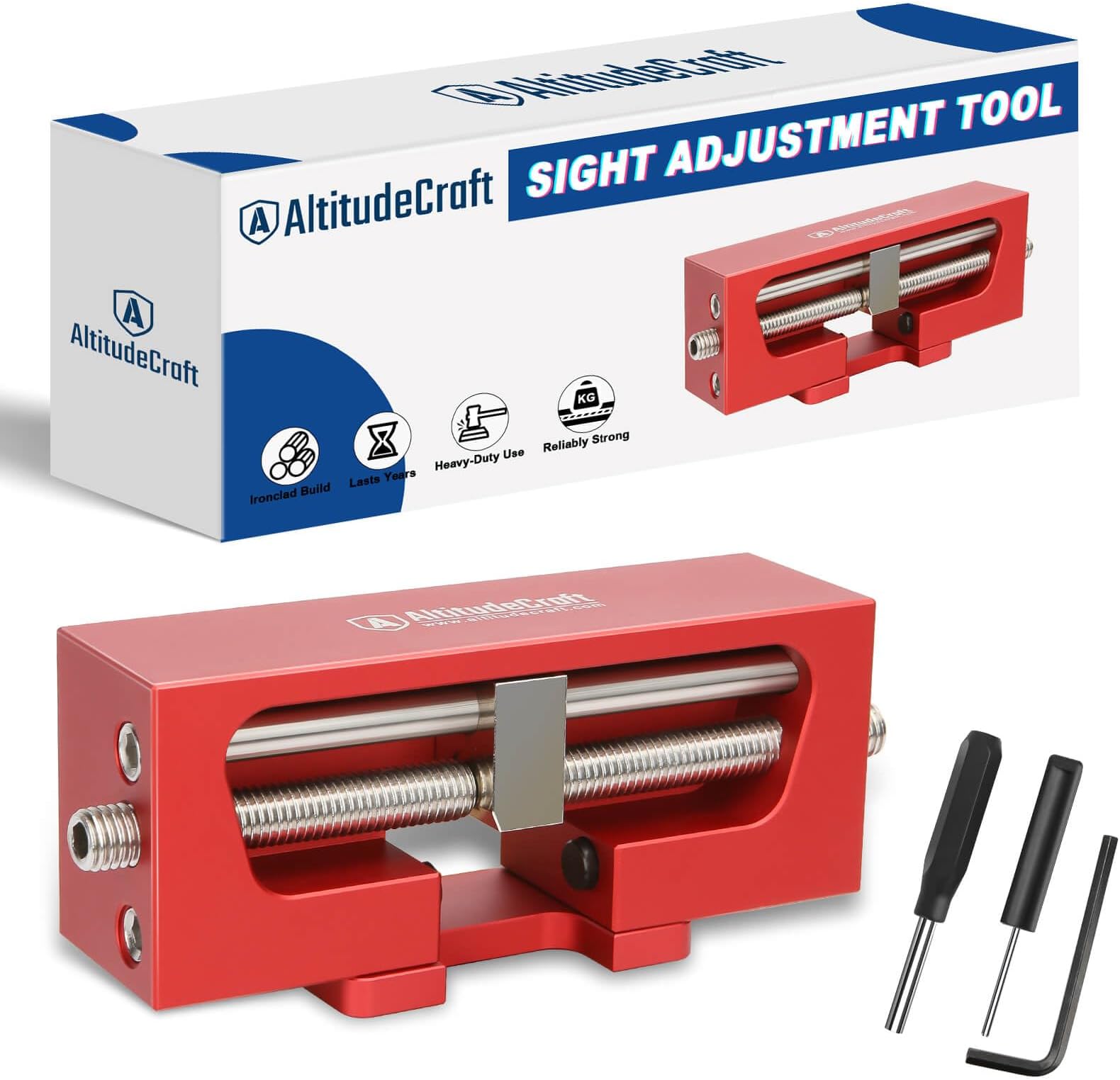 Sight Pusher Tool, Precision Front and Rear Sight Adjustment, Durable Sight Removal Tool with Disassembly Tool Kit