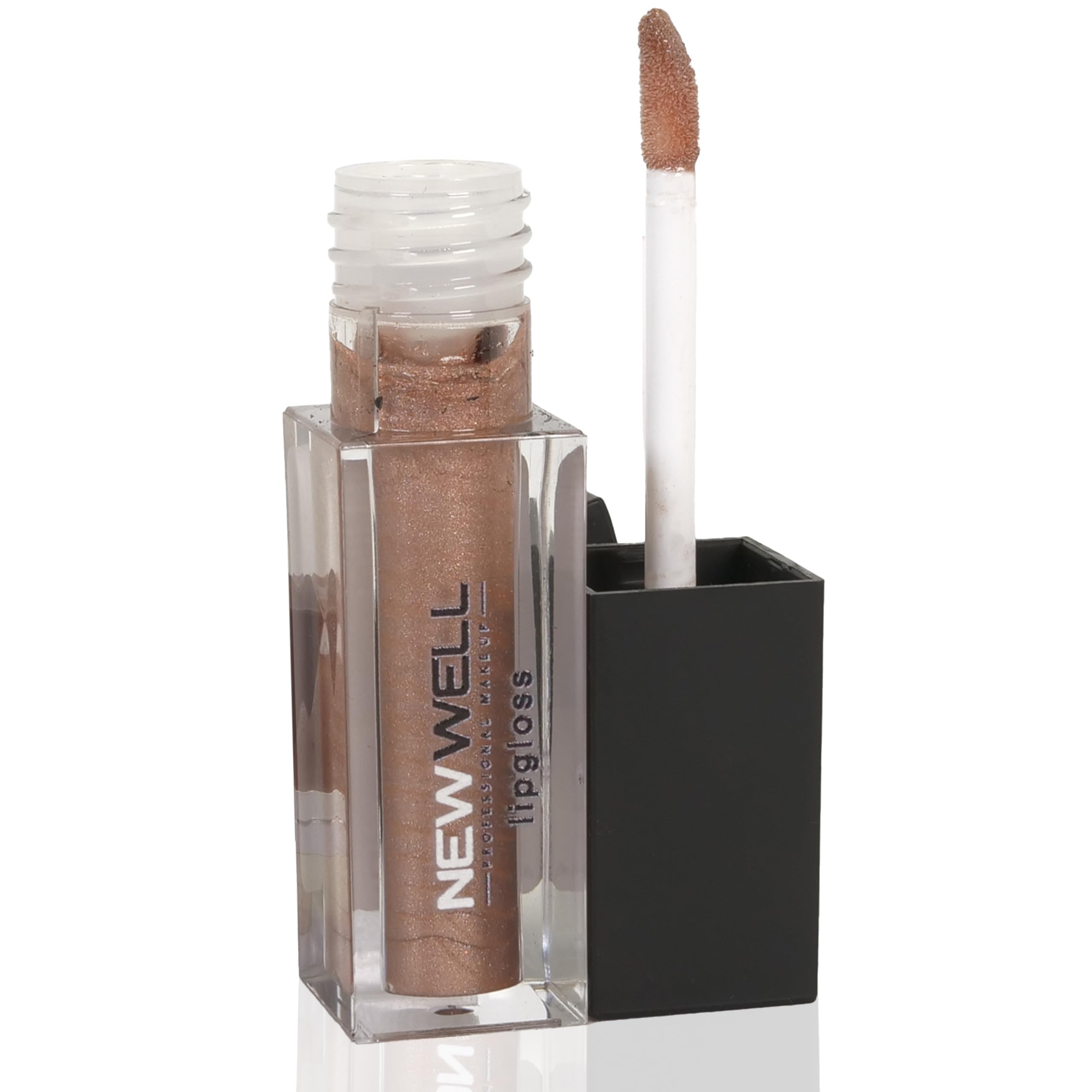 Newwell Lip Gloss Lipstick 24 Hours Hold, Long Lasting Shine, Moisturising, Vegan - Colour: Brown - 04, 6 ml (Pack of 1)
