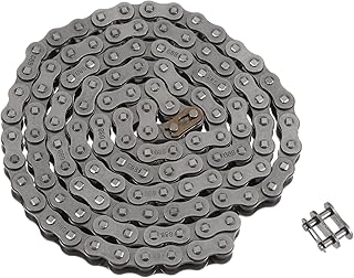 uxcell 08B Metric Standard Roller Chain, 5 Feet Carbon Steel Chains 1/2" Industrial Roller Chain Drive Chain for Motorcycle Bicycle Industrial Machinery -120 Links
