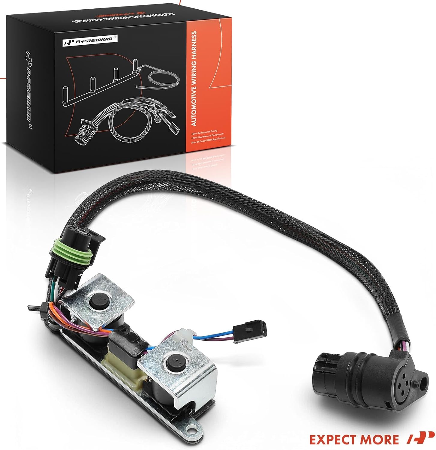 A-Premium Transmission Wiring Harness Compatible with Jeep, Dodge & Mitsubishi Models - Grand Cherokee 1996-1999, Ram 1500 2500 3500 1996-1999, Durango, Dakota, B1500, B2500, B3500, Mighty Max