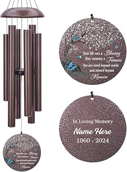 Personalized Wind Chimes Sympathy Gifts for Loss Loved Ones