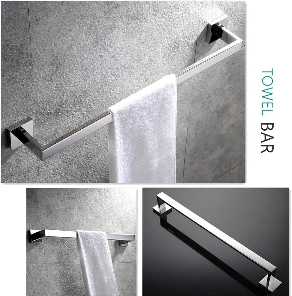 Toalleros Conjuntos de accesorios de baño Soporte para toallas Ganchos para estantes para barras Montaje en pared Soporte para rollos de papel higiénico Perchero Hardware Toallero para baño (